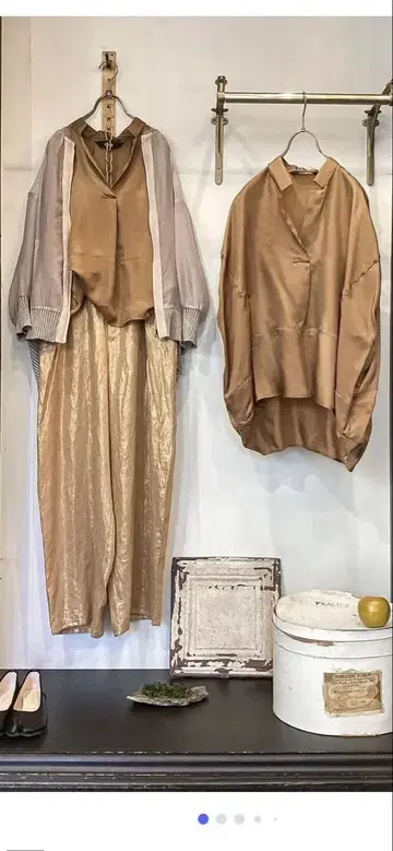 unpeufemme 새틴 셔츠