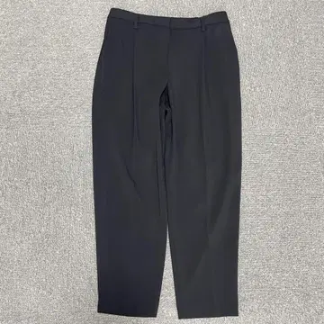 PLST 플라스테 블랙 센터 프레스 스틱 팬츠 빅 사이즈 XL