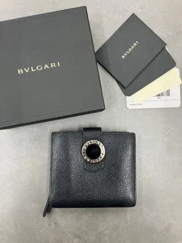 불가리 콜로레 반지갑 블랙 상자
