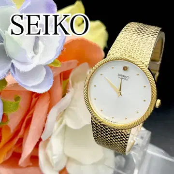 작동 손목시계 SEIKO 세이코 골드 1P 여성용 새상품 배터리 E22