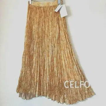 미사용 새상품 CELFORD 셀포드 롱 스커트 미니 꽃무늬 와셔
