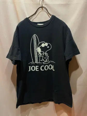 스누피 조 쿨 티셔츠 L 블랙 JOE COOL 서핑보드