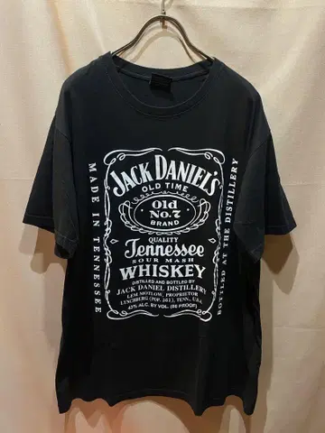 Jack Daniel's 티셔츠 블랙 잭 다니엘 위스키