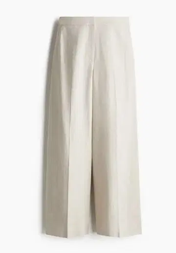 택 포함 새상품 H&M 린넨 블렌드 와이드 팬츠 라이트 베이지 34