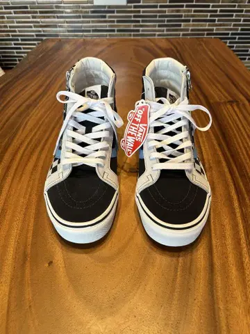 '미사용 새상품' Vans 체크 무늬 깃발 sk8 지퍼 26.5cm