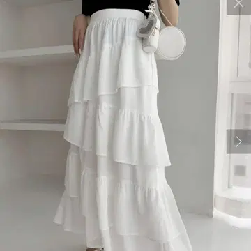 프릴 티어드 스커트