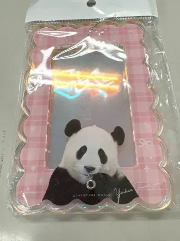 새상품 어드벤처 월드 고마워요 팬더 패밀리 유이하마 폴라로이드 프레임