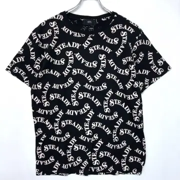 AZUL by moussy 인디즈 쓰리 도쿄 블랙 모드 티셔츠