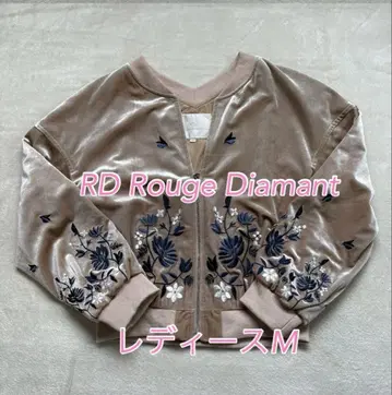 꽃무늬 자수 벨로아 자켓 [RD Rouge Diamant]
