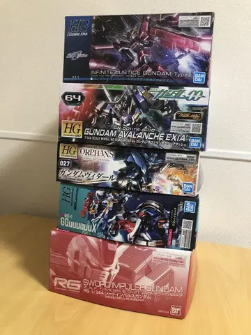 HG RG 건담 프라모델 묶음 판매