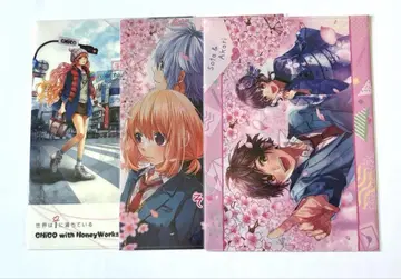 HoneyWorks 클리어 파일 3종 묶음 판매 허니 워크스 A4
