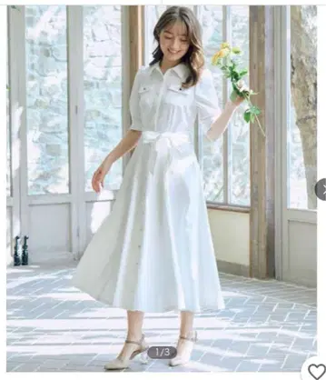 Noela 화이트 셔츠 원피스