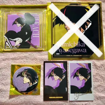 BLEACH WORLD 아크릴 코스터 캔뱃지 사진 아야세 가와 유미