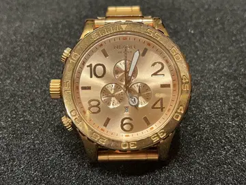 NIXON 51-30 핑크 골드 크로노그래프 손목시계