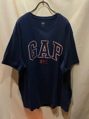 GAP 네이비 로고 티셔츠 XL