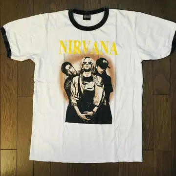 닐바나 Nirvana L 링거 밴딩 티셔츠 락 티셔츠