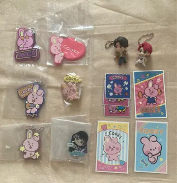 방탄 BTS 긱 COOKY 피규어, 스티커, 키링