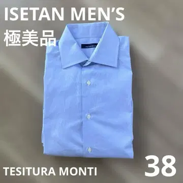 ISETAN MEN'S 테스투라몬티 긴팔 셔츠 목둘레 37cm