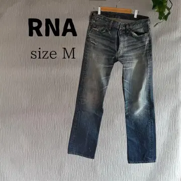RNA 스트레이트 데님 데미지 가공 여성용 M 사이즈