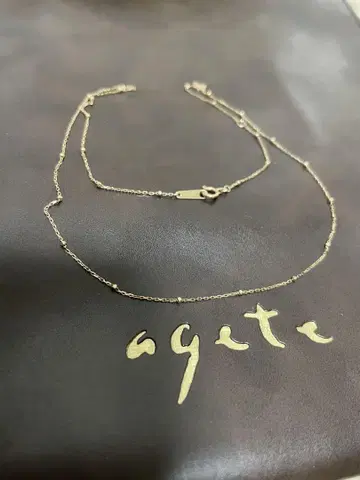 아가타 agete K10 컷 공 목걸이