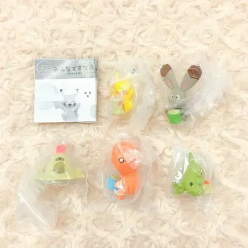 포켓몬스터 모두 함께 놀자 마스코트 전 5종 풀 컴프