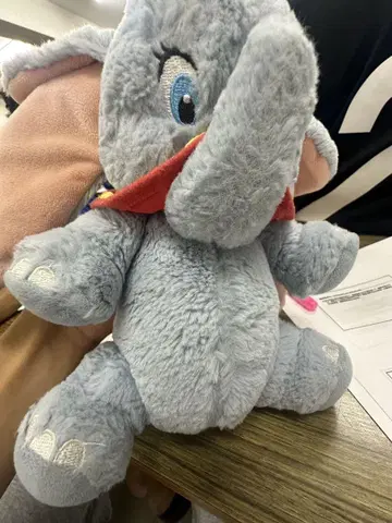 덤보 봉제 인형 약 30cm 지퍼 필통
