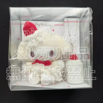 산리오 숏 케이크 디자인 봉제 인형 및 목걸이 마이멜로디