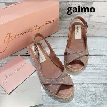 gaimo (가이모) 앞 크로스 에스파드류 샌들 (베이지)