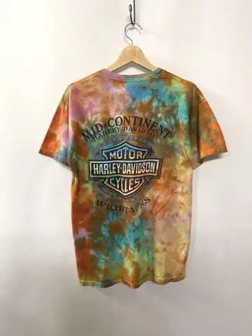 빈티지 [USA제] HARLEY DAVIDSON 타이다이 염색 티셔츠 M