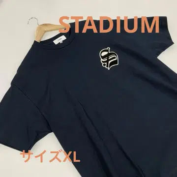 STADIUM 반팔 로고 티셔츠 네이비 XL #1280