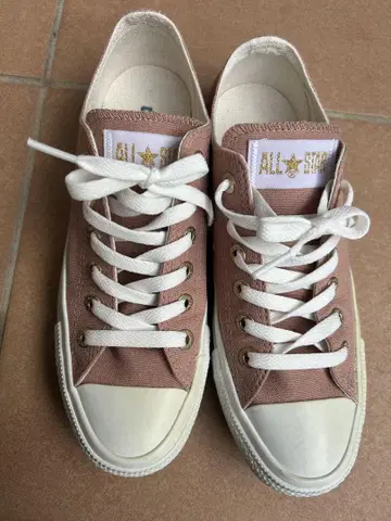 ALL STAR 핑크 로우 컷 스니커즈