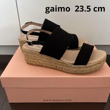 새상품급 gaimo 플랫폼 샌들 블랙 검정 23.5