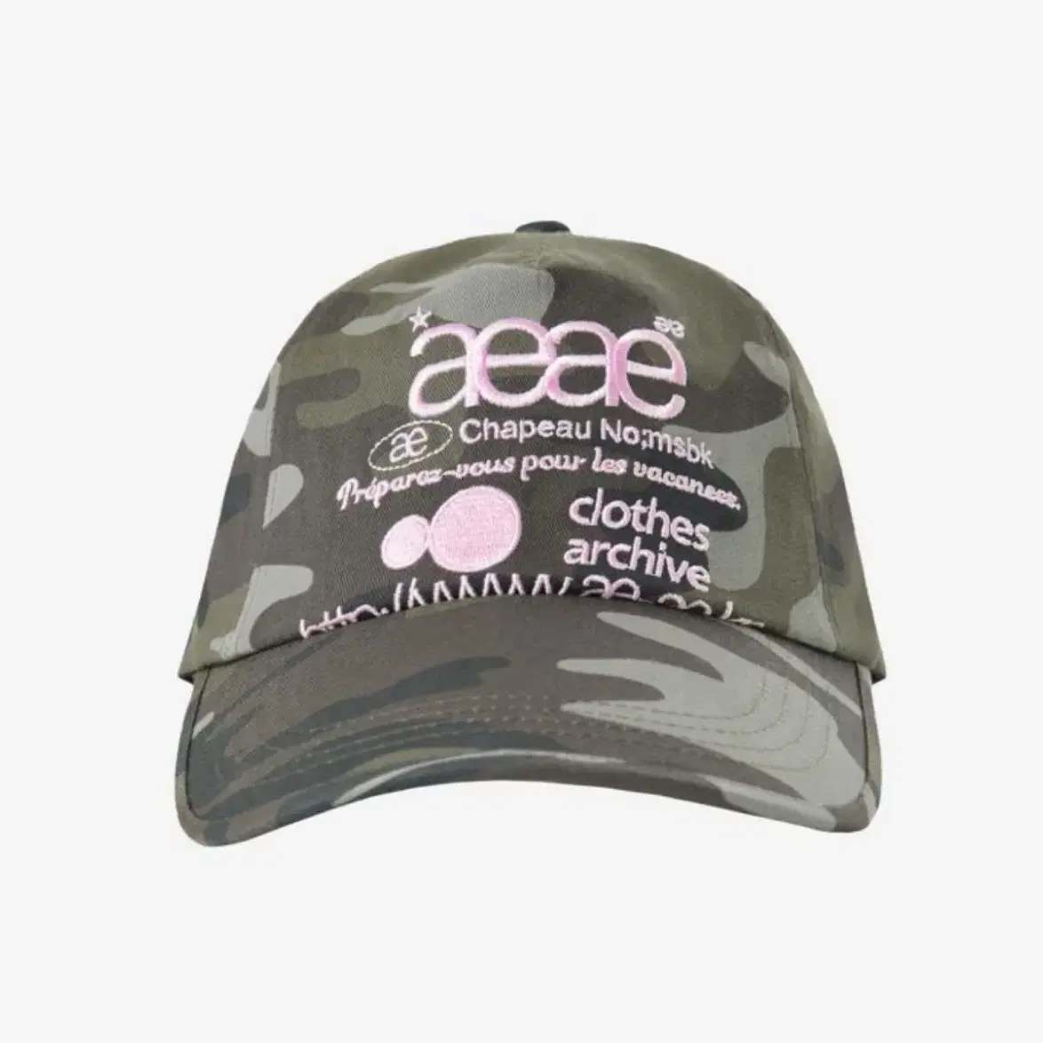 MUSINSA | AEAE AE SYMBOL ANGEL WING CAP [CAMO]