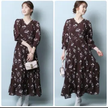 JUSGLITTY 꽃무늬 롱 원피스