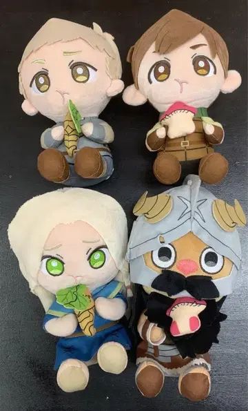 던전밥 모구모구부루부루 봉제 인형 전 4종 세트