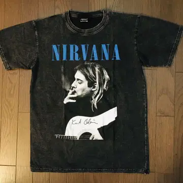 닐바나 Nirvana 커트 코베인 L 밴딩 티셔츠 락 티셔츠