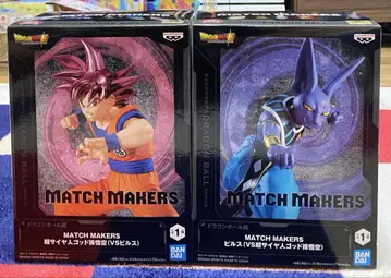 MATCH MAKERS 초사이어인 갓 손오공 & 비루스 피규어 2세트
