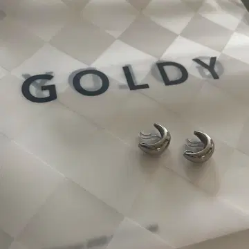 GOLDY 스테인리스 귀걸이 이어 커프 실버