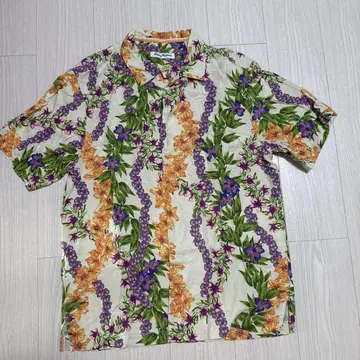 Tommy Bahama 플라워 프린트 알로하 셔츠 M