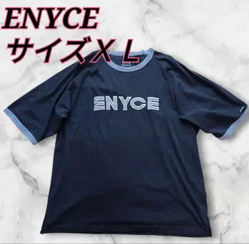 90's HIPHOP 빈티지 ENYCE 티셔츠 링거 넥 XL