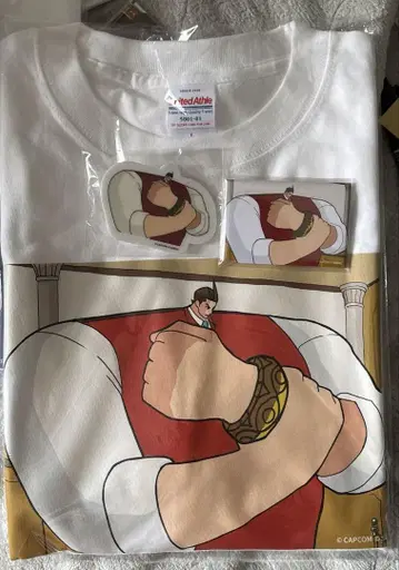 역전재판 카푸 복권 오니기 호스케 티셔츠 클립 캔뱃지