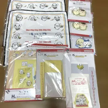 제일복권 치이카와 (먼작귀) 타월 컬렉션 H상 문구류 G상 러버