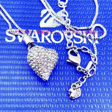 스와로브스키 SWAROVSKI 파베 하트 목걸이