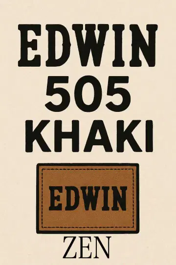 에드윈 EDWIN 카고 팬츠 505 KHAKI