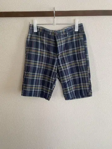 J-CREW 하프 팬츠 체크 사이즈 30 100% 코튼