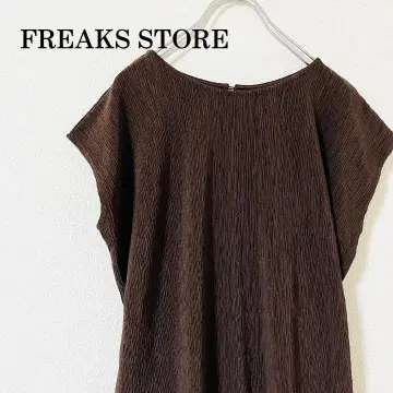 FREAKS STORE 슬리브리스 탑 브라운 사이즈 F