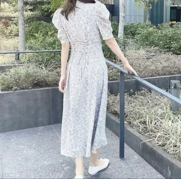 AnMILLE 안미르 백 레이스업 플라워 OP