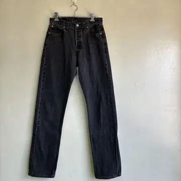 리바이스 501 블랙 데님 30x32 표기 미국제
