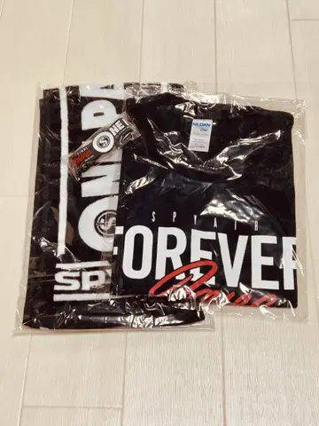 SPYAIR FOREVER 티셔츠, 머플러 타월, 러버 밴드 미개봉