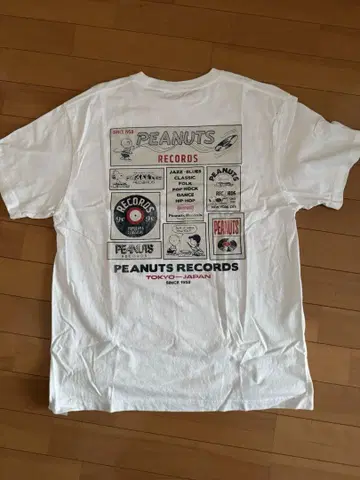 PEANUTS RECORDS 티셔츠 화이트